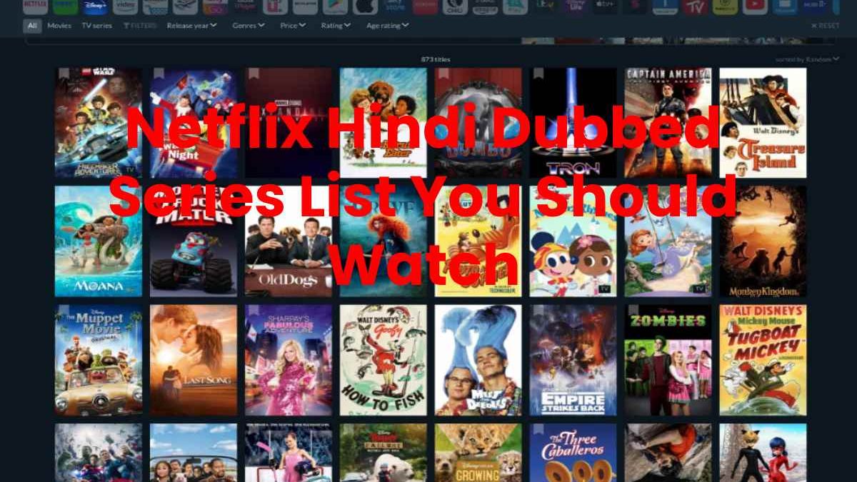 Netflix Hindi Dubbed Series List You Should Watch