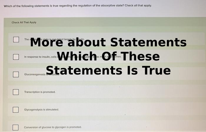 More about Statements Which Of These Statements Is True