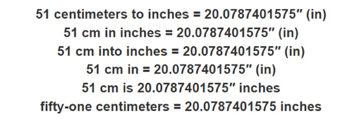 51 centimetres