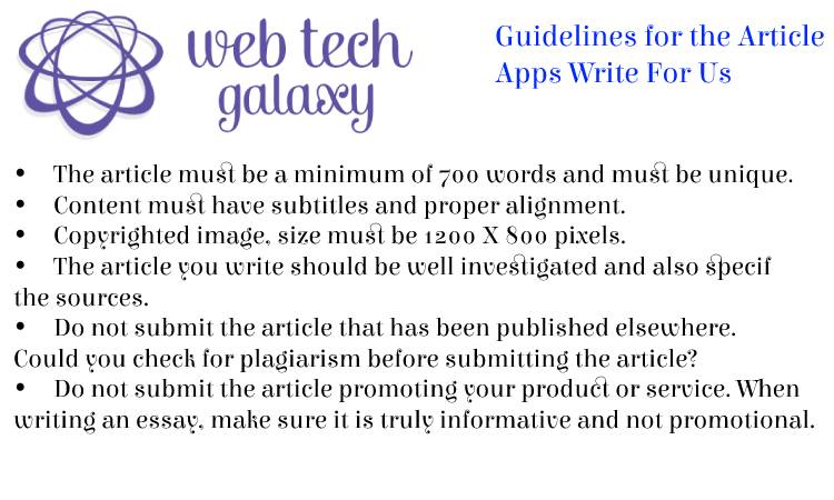 Guidelines web tech galaxy apps Write For Us