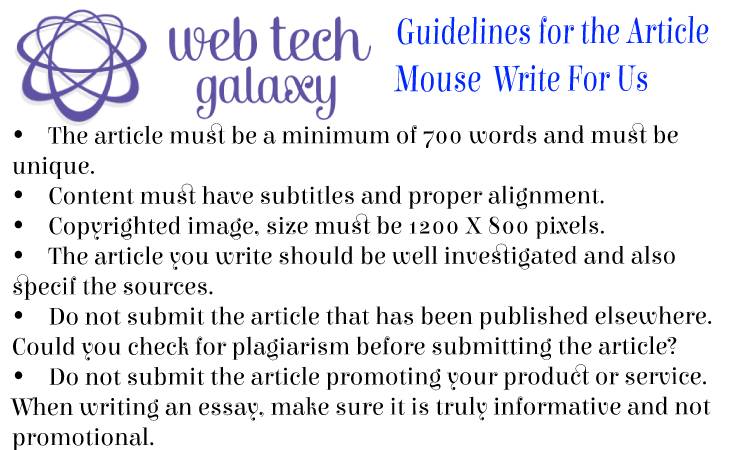 Guidelines web tech galaxy Mouse Write For Us