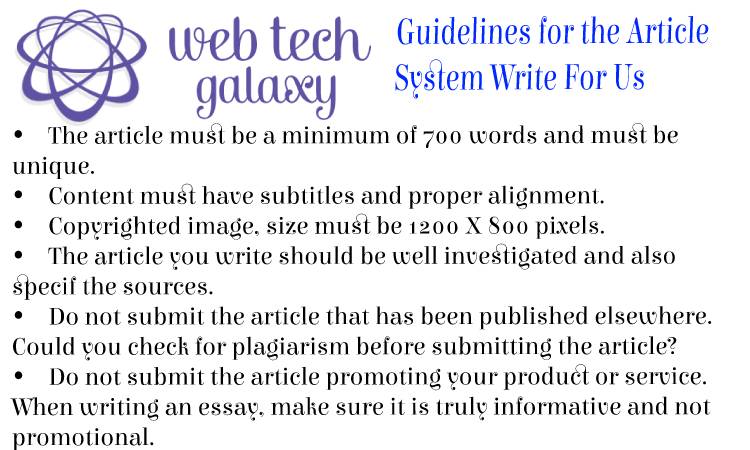 Guidelines web tech galaxy System Write For Us