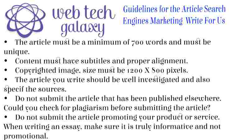 Guidelines web tech galaxy Search Engines Marketing Write For Us