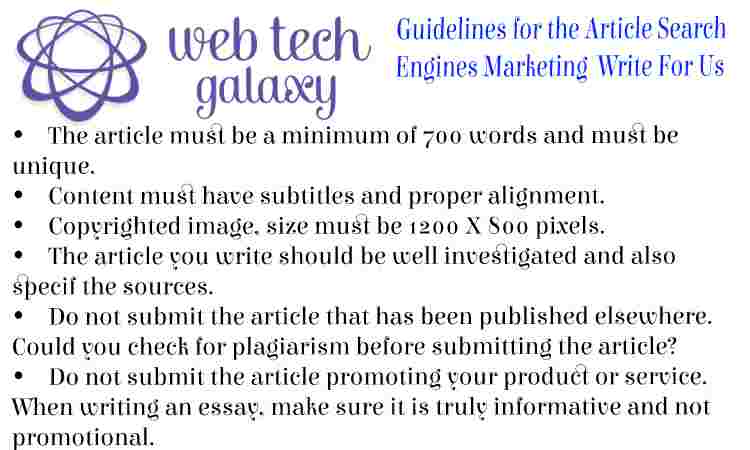 Guidelines web tech galaxy Search Engines Marketing Write For Us