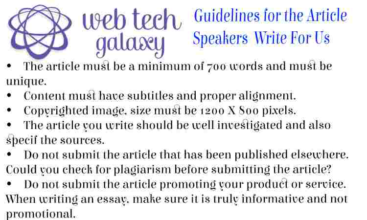 Guidelines web tech galaxy Speakers Write For Us