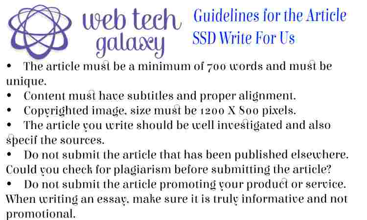 Guidelines web tech galaxy SSD Write For Us