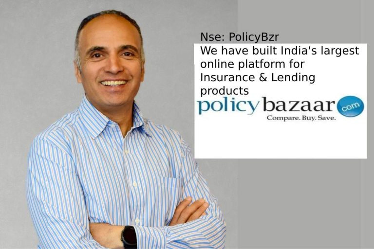 NSE: Policybzr l PB Fintech Limited Share Price Today 2023