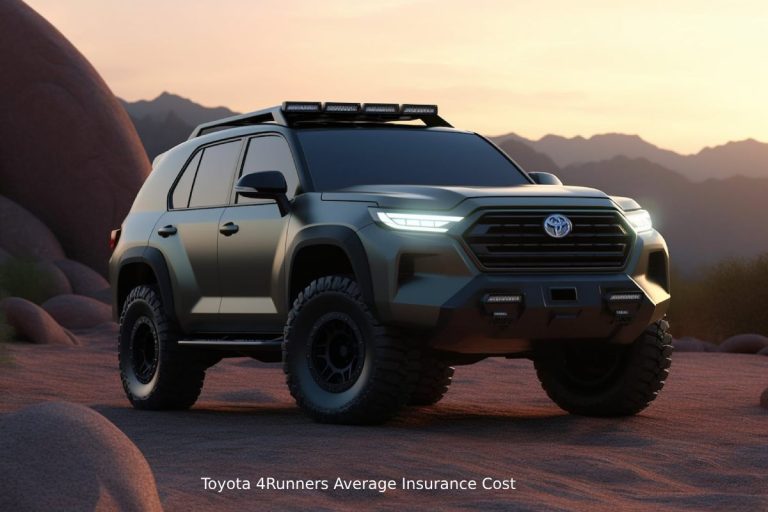 Exploring the Average Insurance Cost for Toyota 4Runners