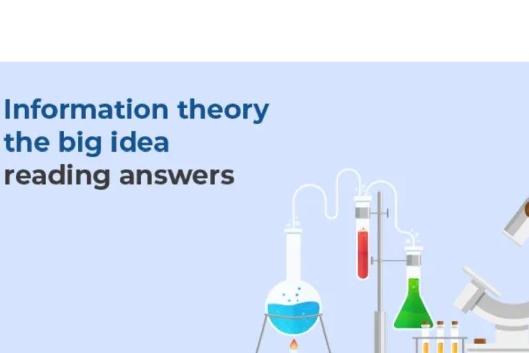 Information Theory The Big Idea Reading Answers – Detail Summary
